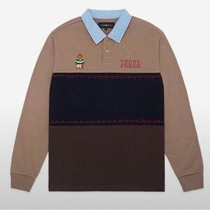 NWT Teddy Fresh Rugby Long Sleeve Collared Shirt